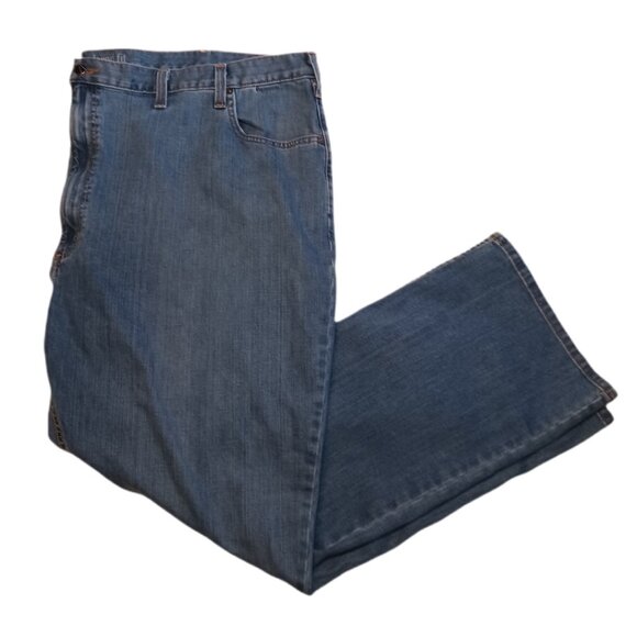 Carhartt Mens 54 x 32 Jeans Relaxed Fit Blue Rugged Flex Straight Leg Mens 54 - Picture 1 of 12